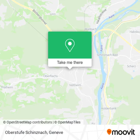 Oberstufe Schinznach map