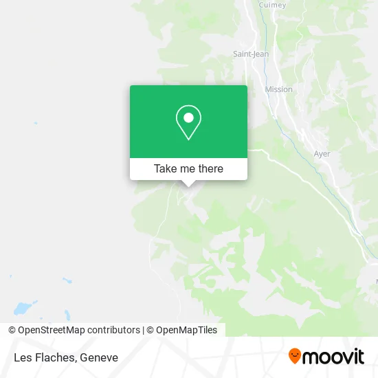 Les Flaches map