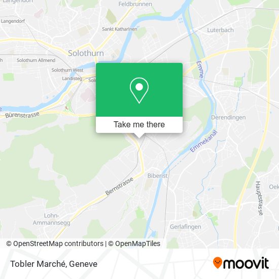 Tobler Marché map