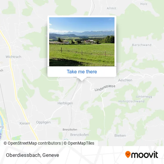 Oberdiessbach map