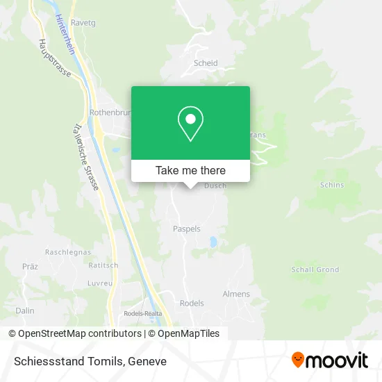 Schiessstand Tomils map