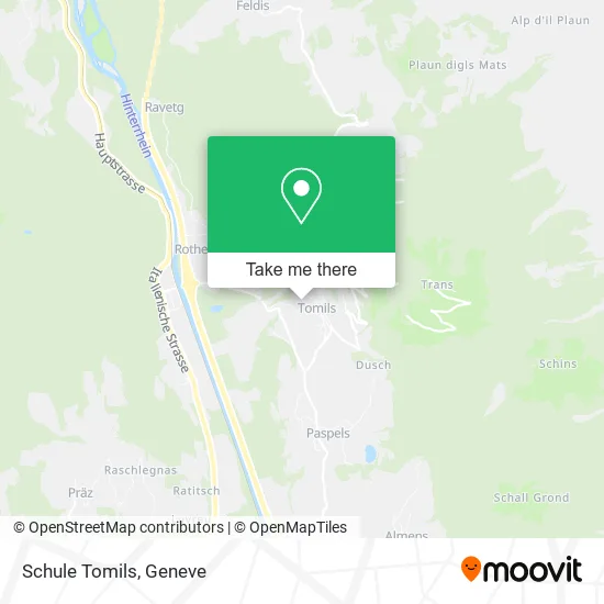Schule Tomils map