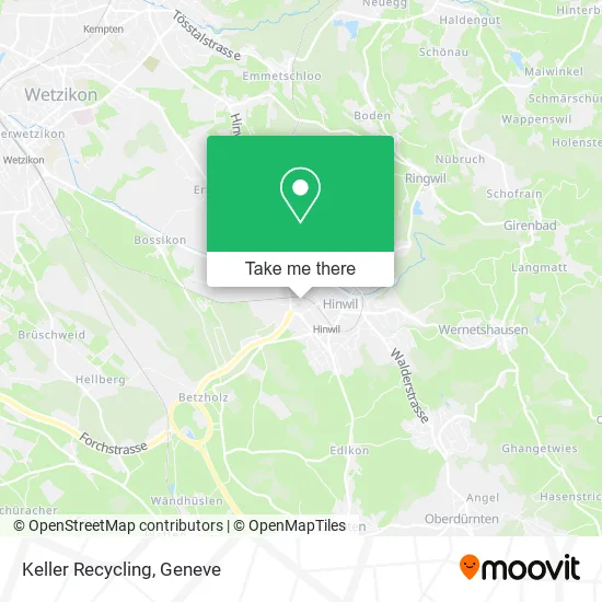 Keller Recycling map