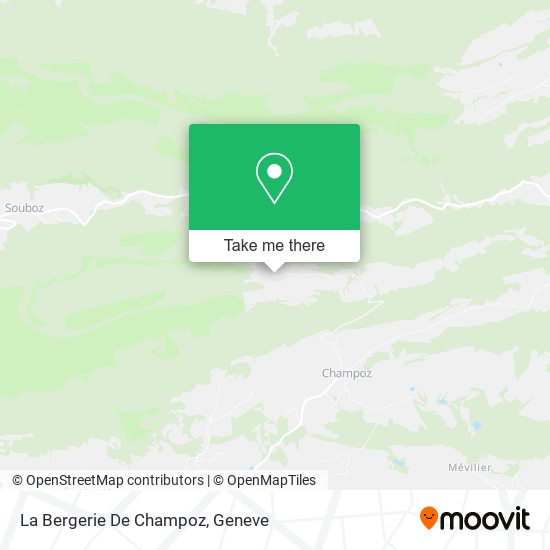 La Bergerie De Champoz map