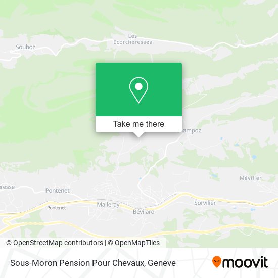 Sous-Moron Pension Pour Chevaux map