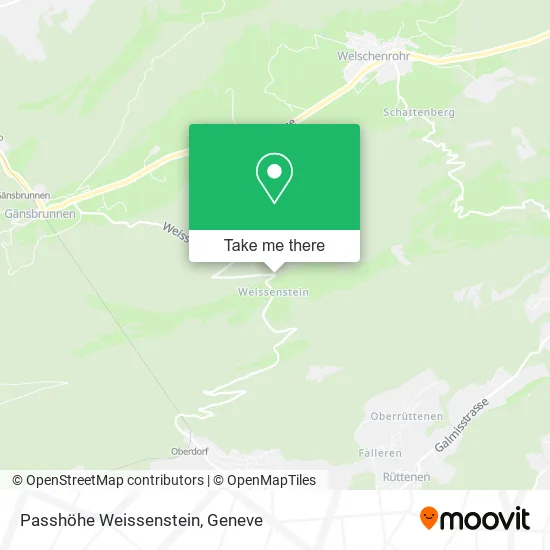Passhöhe Weissenstein map