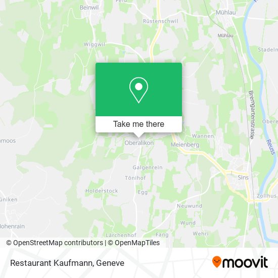 Restaurant Kaufmann map