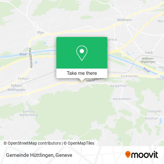 Gemeinde Hüttlingen map