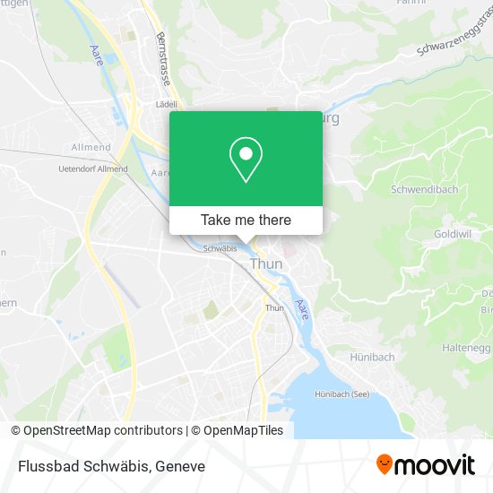Flussbad Schwäbis map