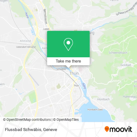 Flussbad Schwäbis map