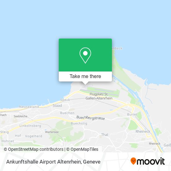 Ankunftshalle Airport Altenrhein map