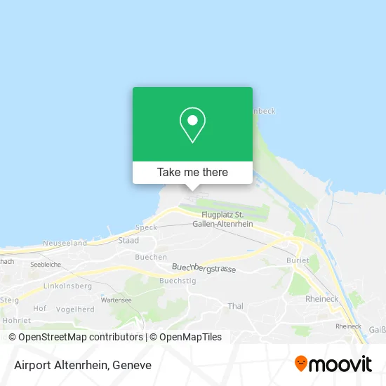 Airport Altenrhein map