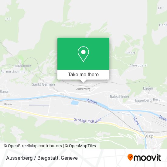 Ausserberg / Biegstatt map