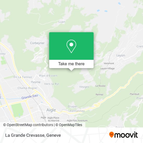 La Grande Crevasse map