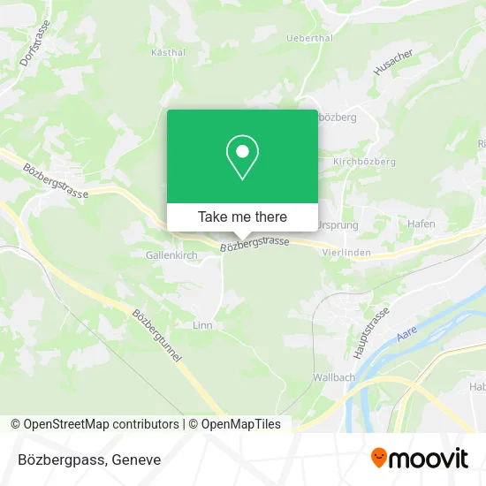 Bözbergpass map