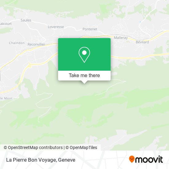 La Pierre Bon Voyage map