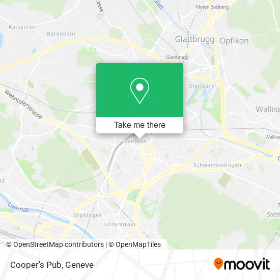 Cooper's Pub map