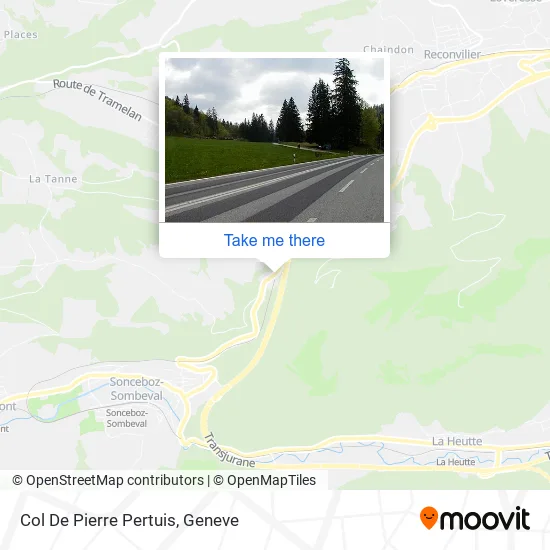 Col De Pierre Pertuis map