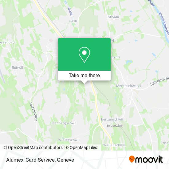 Alumex, Card Service map