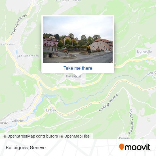 Ballaigues map