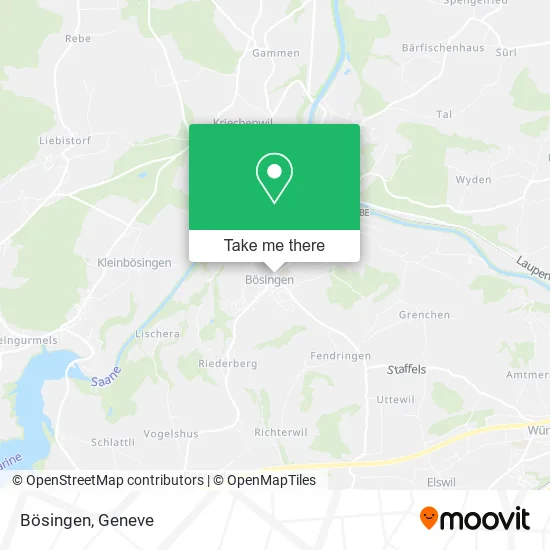 Bösingen map