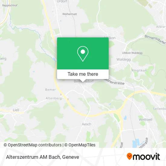 Alterszentrum AM Bach map