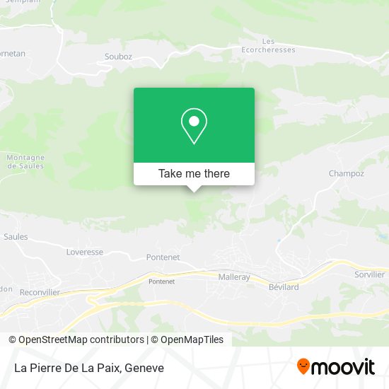 La Pierre De La Paix map