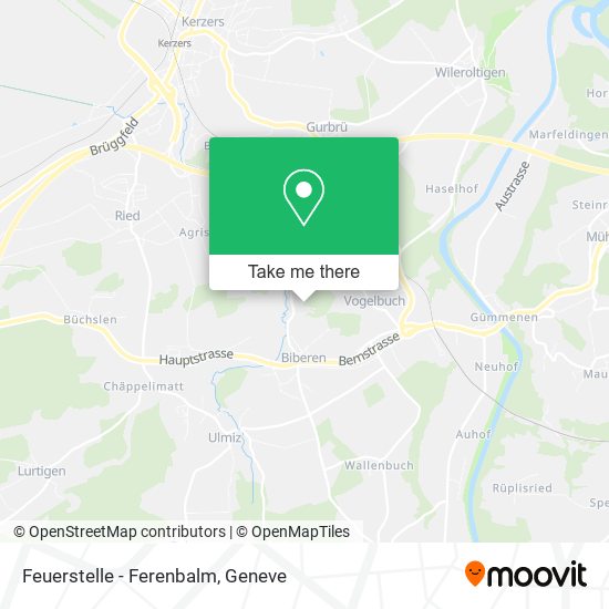 Feuerstelle - Ferenbalm map