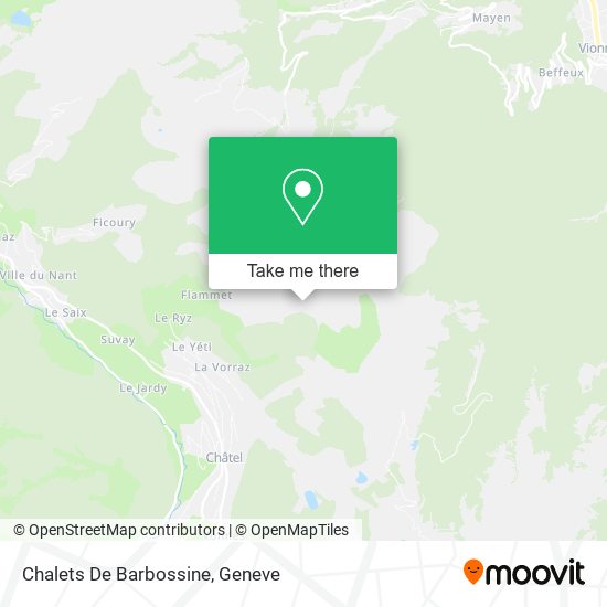 Chalets De Barbossine map