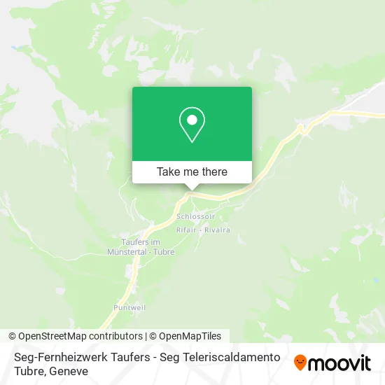 Seg-Fernheizwerk Taufers - Seg Teleriscaldamento Tubre map