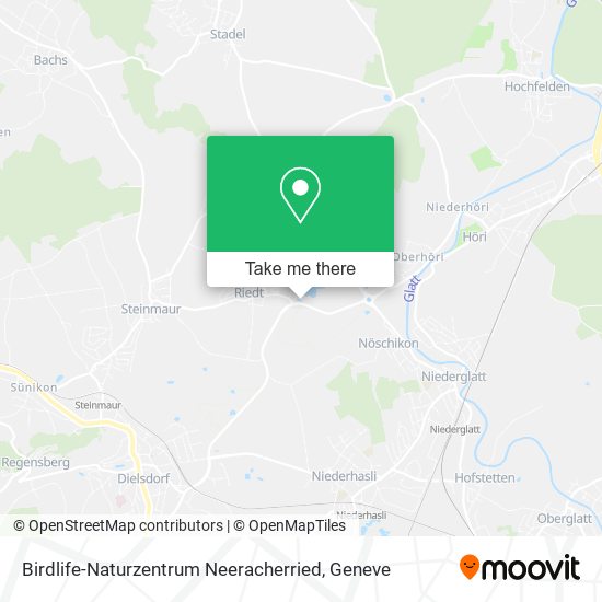 Birdlife-Naturzentrum Neeracherried map