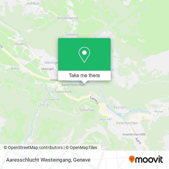 Aaresschlucht Westeingang map