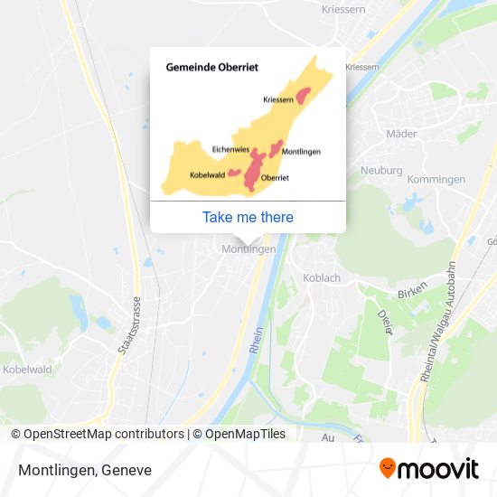 Montlingen map