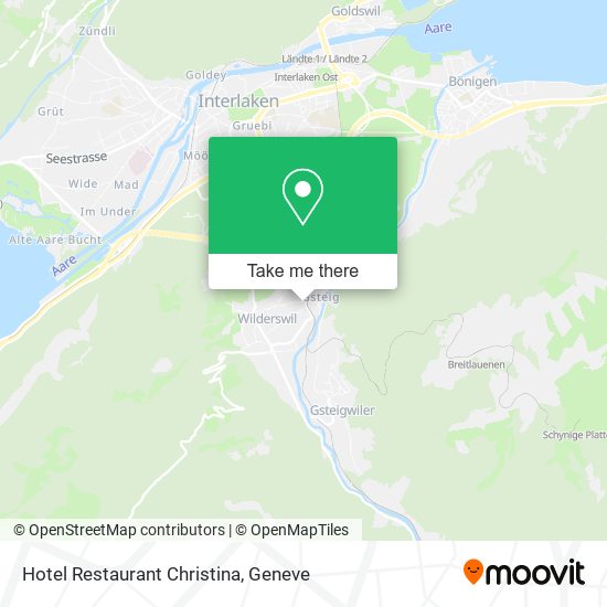 Hotel Restaurant Christina map