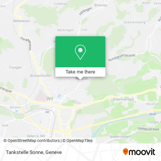 Tankstelle Sonne plan