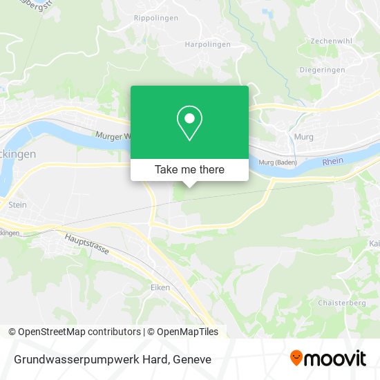 Grundwasserpumpwerk Hard map