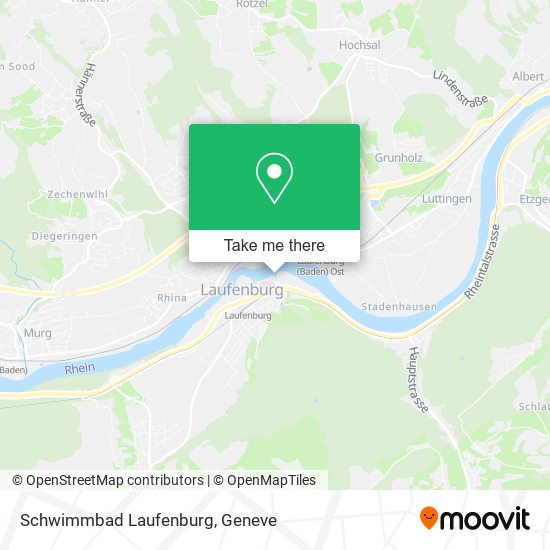 Schwimmbad Laufenburg map