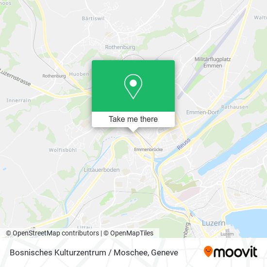 Bosnisches Kulturzentrum / Moschee Karte