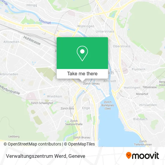 Verwaltungszentrum Werd map