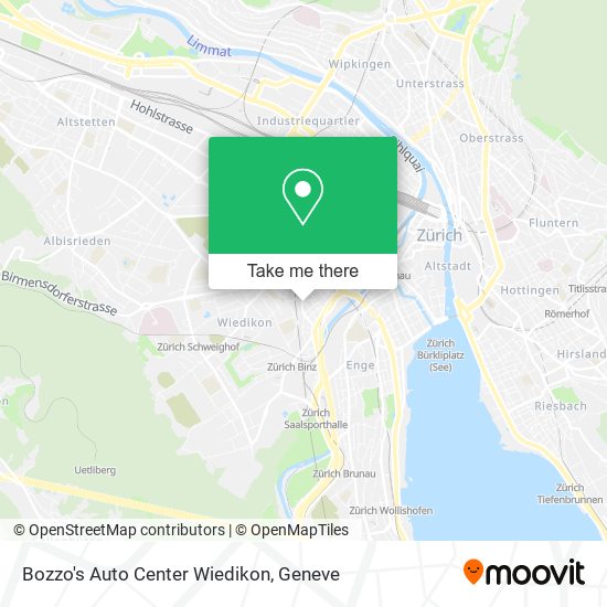 Bozzo's Auto Center Wiedikon map