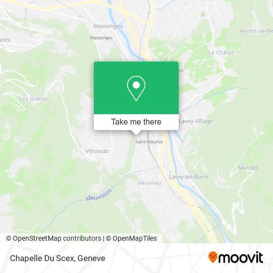 Chapelle Du Scex map