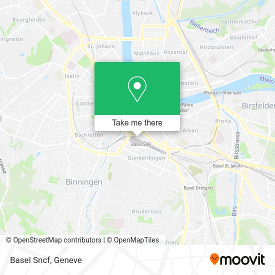 Basel Sncf map