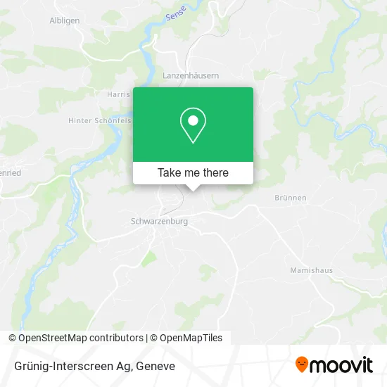 Grünig-Interscreen Ag map