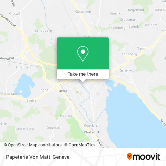 Papeterie Von Matt map