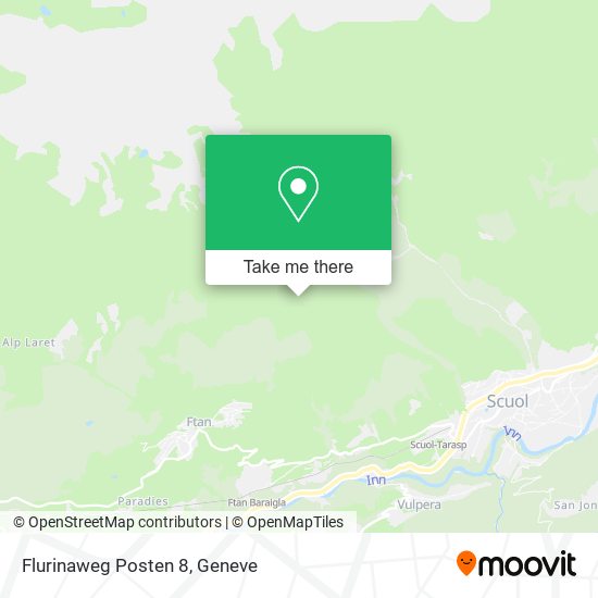Flurinaweg Posten 8 map