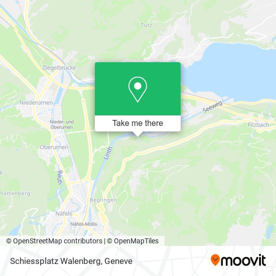Schiessplatz Walenberg map