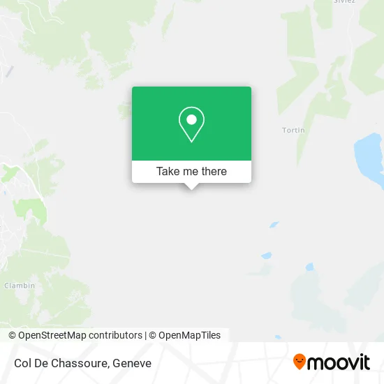 Col De Chassoure map