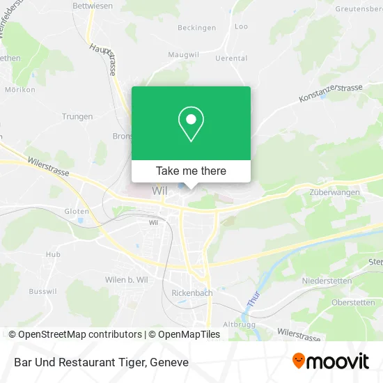 Bar Und Restaurant Tiger map