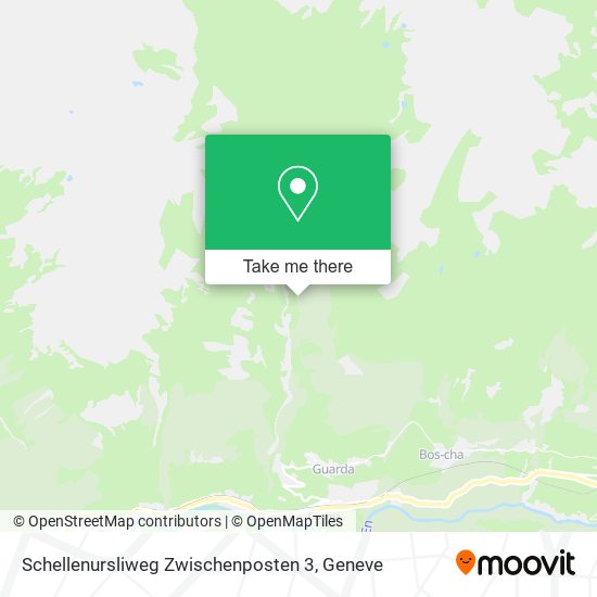 Schellenursliweg Zwischenposten 3 map