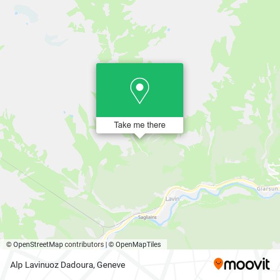 Alp Lavinuoz Dadoura map